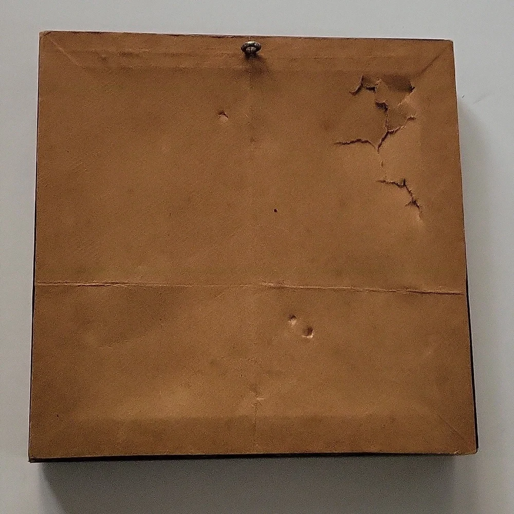 Farmhouse With A Mill Waterwheel In A River Vintage Framed Needlework - Picture 7 of 8